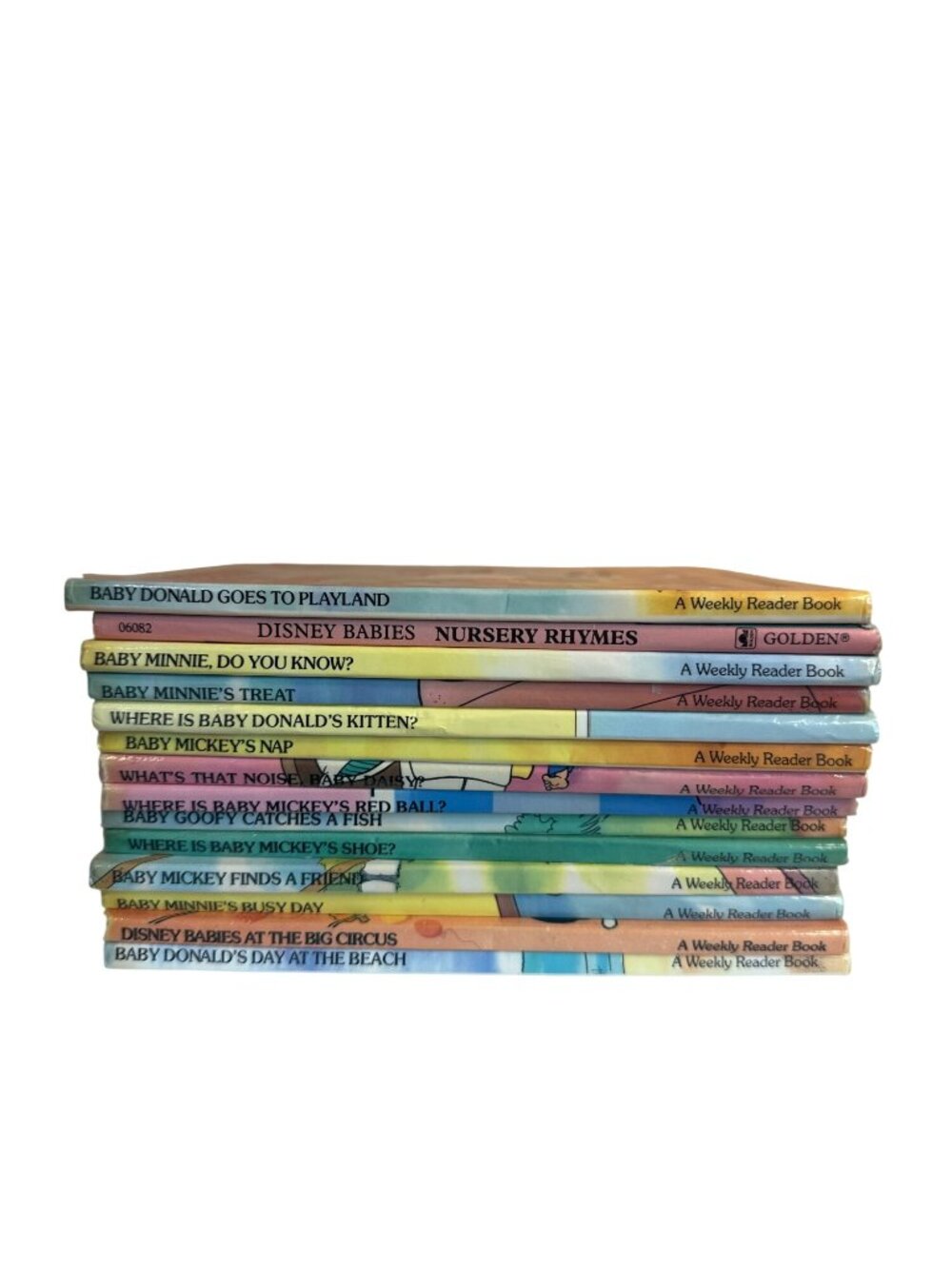 Vintage 1980s Disney Babies Board Books Lot of 15 Mickey Minnie Weekly Readers